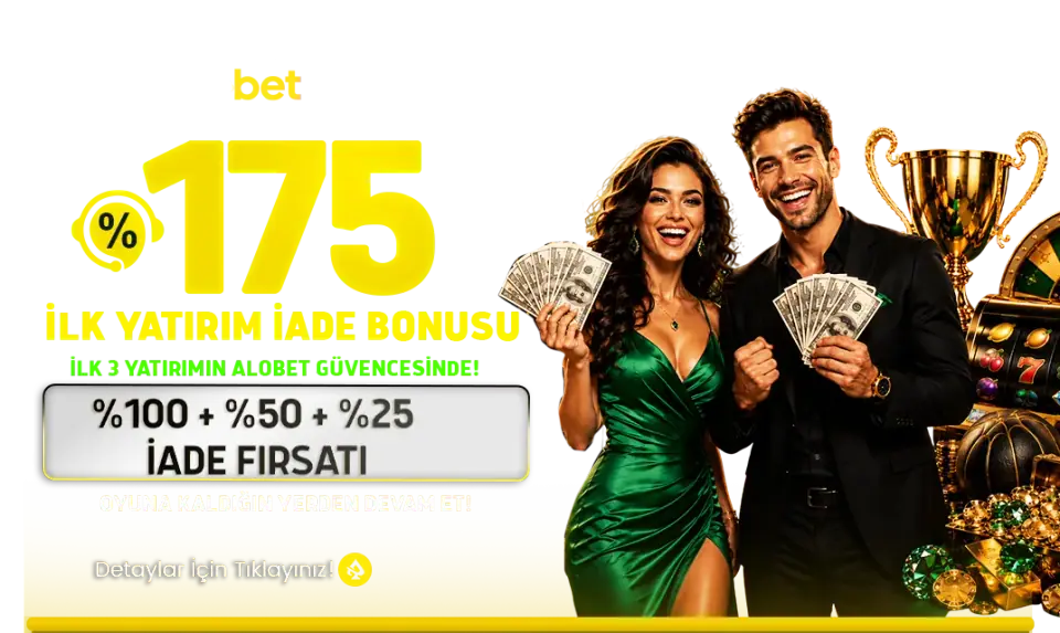 Alobet %175 Risksiz İade Bonusu kampanya görseli